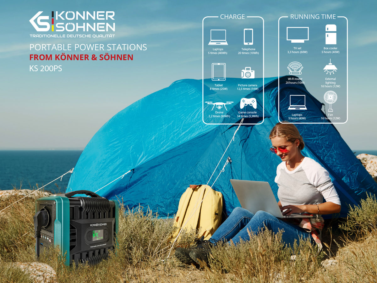 Konner &amp; Sohnen 200PS Portable Power Station