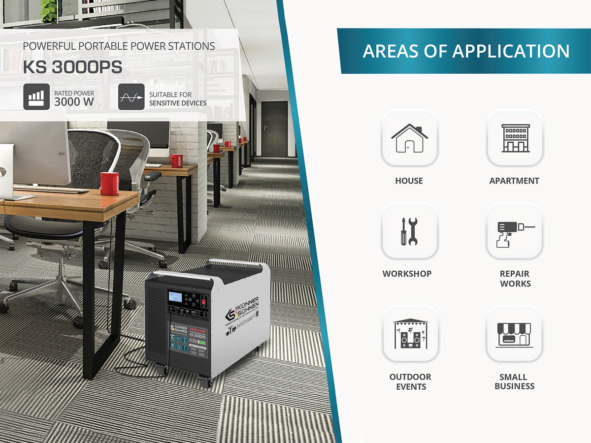Konner &amp; Sohnen KS 3000PS Solar Generator